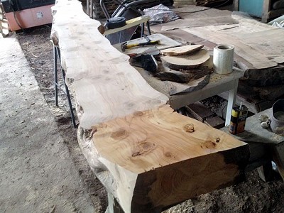 Cedar Mantle Piece Beam